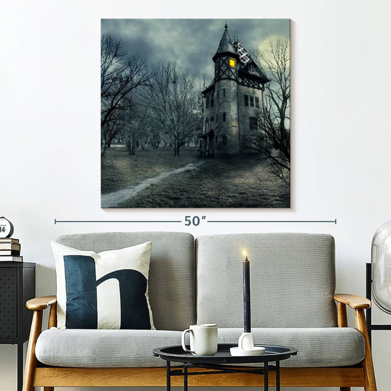Hitzel Haunted House, 33" H x 33" W