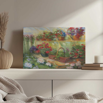 Greenhouse Herbs By Carol Rowan Canvas Art Print