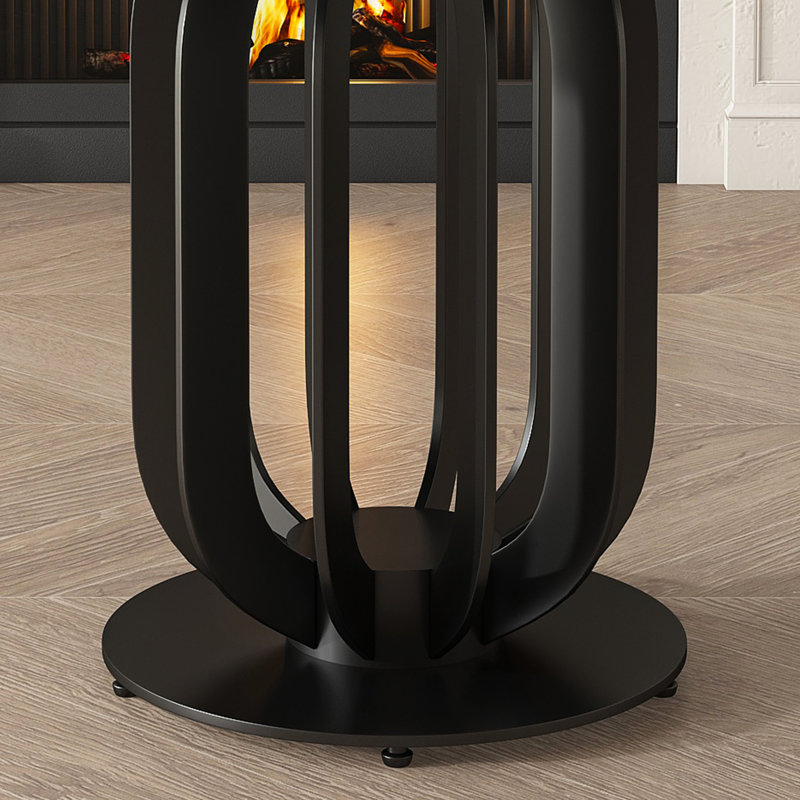 Table de salle à manger ronde de 53 po avec plateau en pierre frittée, structure en acier au carbone noir et surface paresseuse de 31,5 po de conception luxueuse pour les maisons modernes, base, pouvant accueillir 8 à 10 personnes