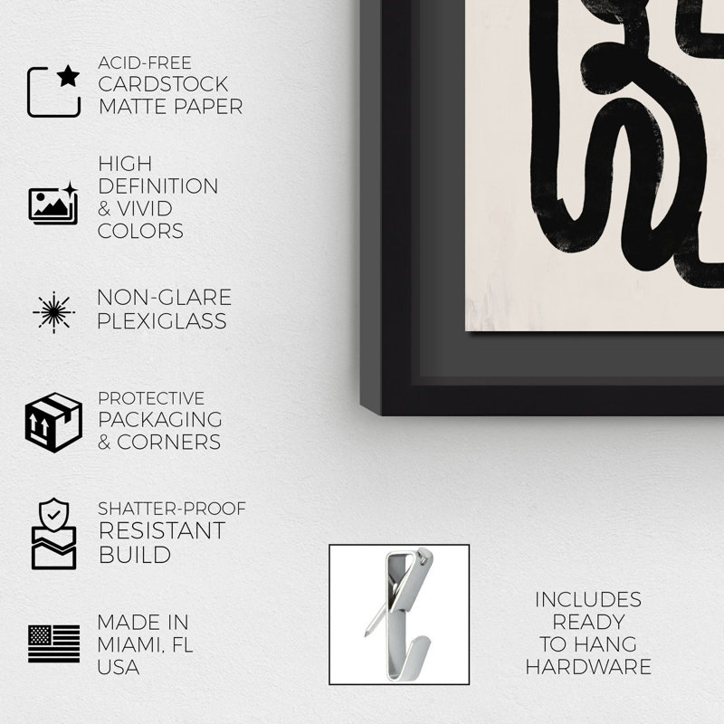 Articles Abstract Shadowbox by Oliver Gal, 31.5" H x 46.5" W