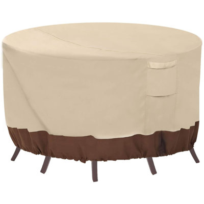 Round Patio Furniture Covers, 100% Waterproof Outdoor Table Chair Set Covers