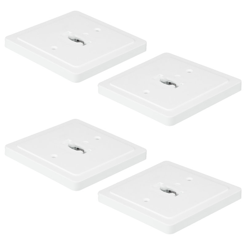 Auvent 4 pouces de type H à rail monopoint, connectez le luminaire H à la boîte électrique, Noir