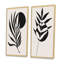 Minimalist Botanical Line with Palm Leaves II - ensemble de 2 peintures-1104992107-1104992110