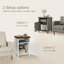 Ensemble de lit plateforme tapissier 3 pièces Bensu Boucle-2124061832-2124061833