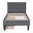 Upholstered Platform Bed With 2 Drawers-849986856