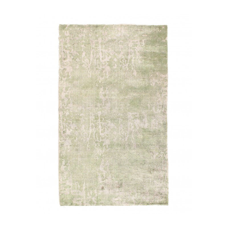 Chantall Hand Loomed Silk Area Rug in Green