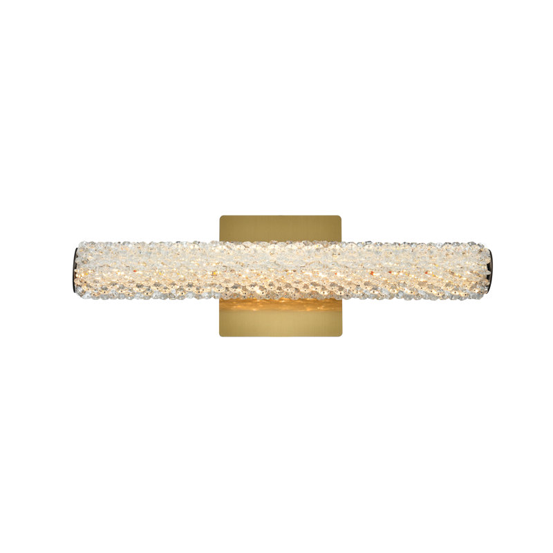 Bowen Adjustable Led Mordechay, Satin Gold, 5.5" H x 18" W x 4.5" D