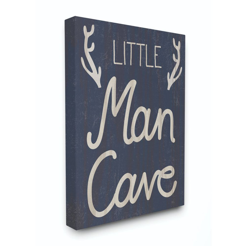Décoration murale Dubin Little Man Cave Kids, H 20 po x l 16 po x P 1,5 po, Toile tendue