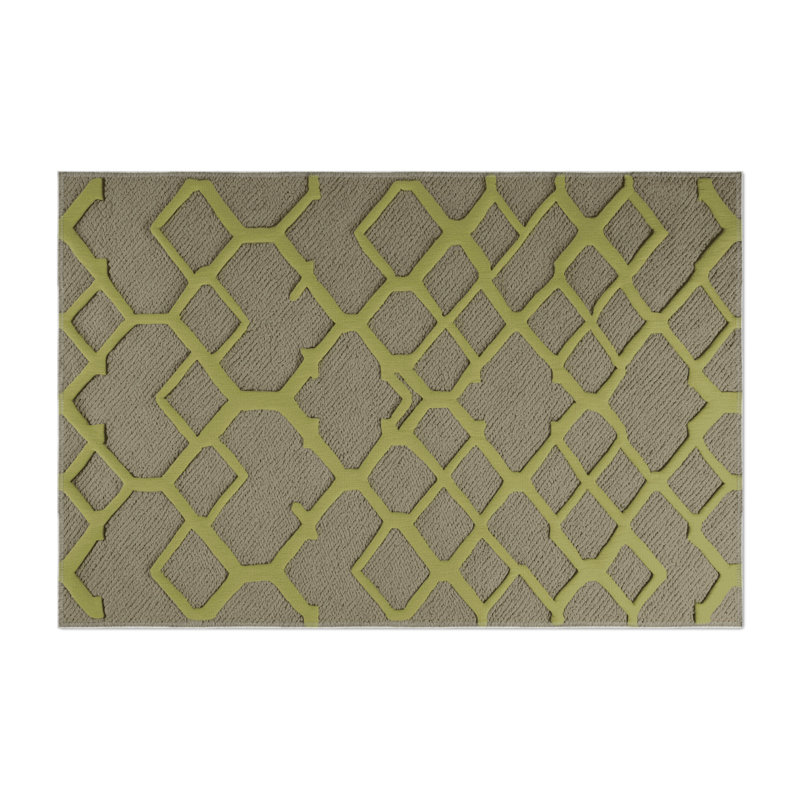 Tapis brun intérieur et extérieur Trellis, Rectangulaire 2 pi x 3 pi
