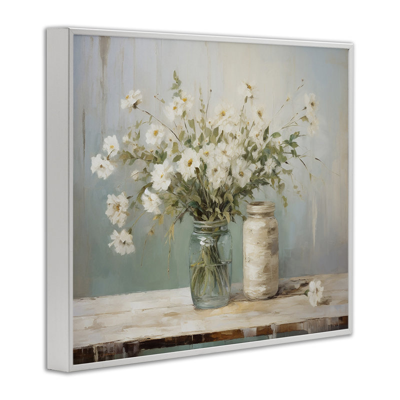 Art traditionnel de giclée encadrée par Ramona Murdock, Estampe numérique encadrée blanc bord de mer, H 11 po x l 14 po