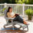 3-Postion Adjustable HDPE Adirondack Chair with Ottoman, All-Weather Folding Patio Chair with Cup Holder for Outdoor, 350lb Capacity-867248742