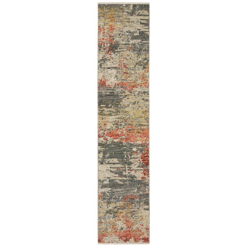 Japhenia Abstract Indoor Rug, Runner 2'6" x 12'