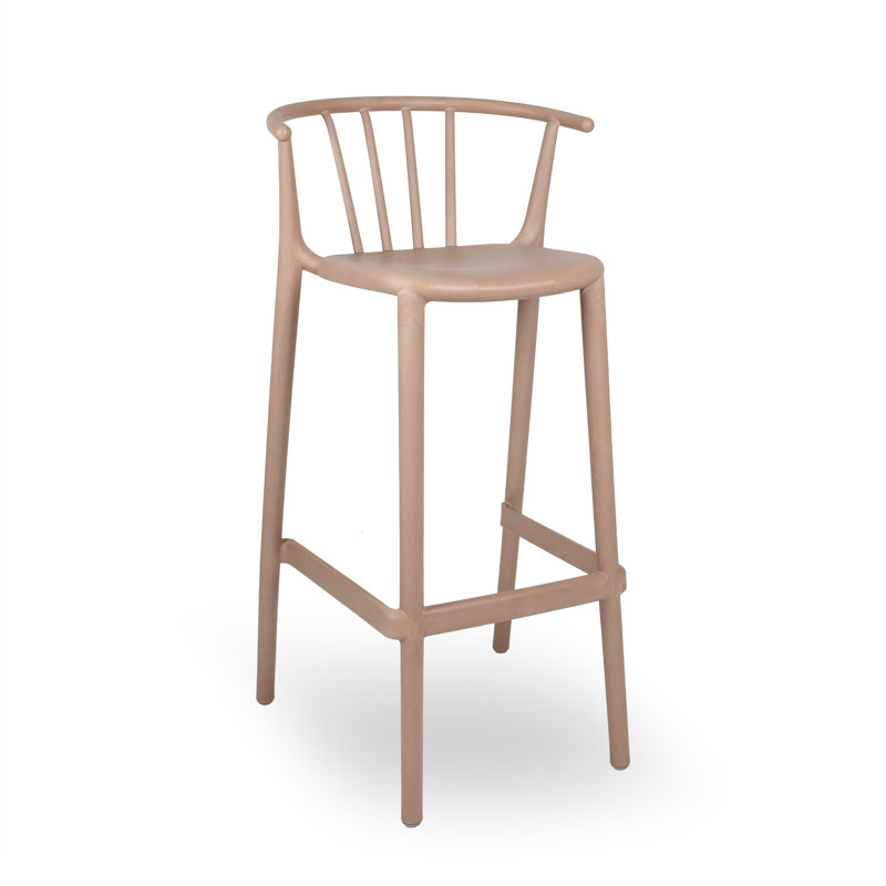Woody Outdoor Stool, 4, Earth Brown, 29.72"