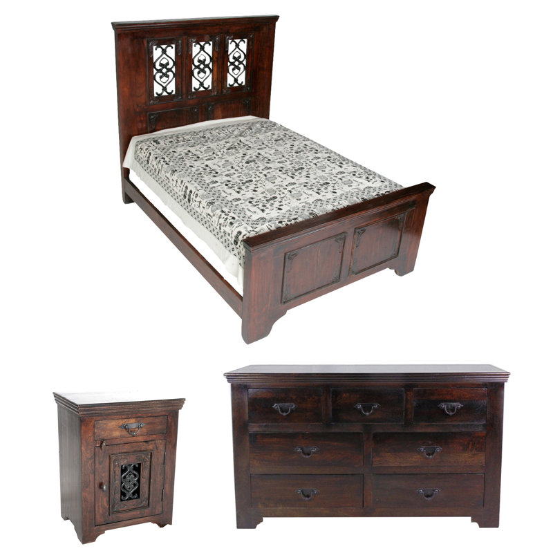 Ensemble de chambre configurable avec lit plateforme Aster