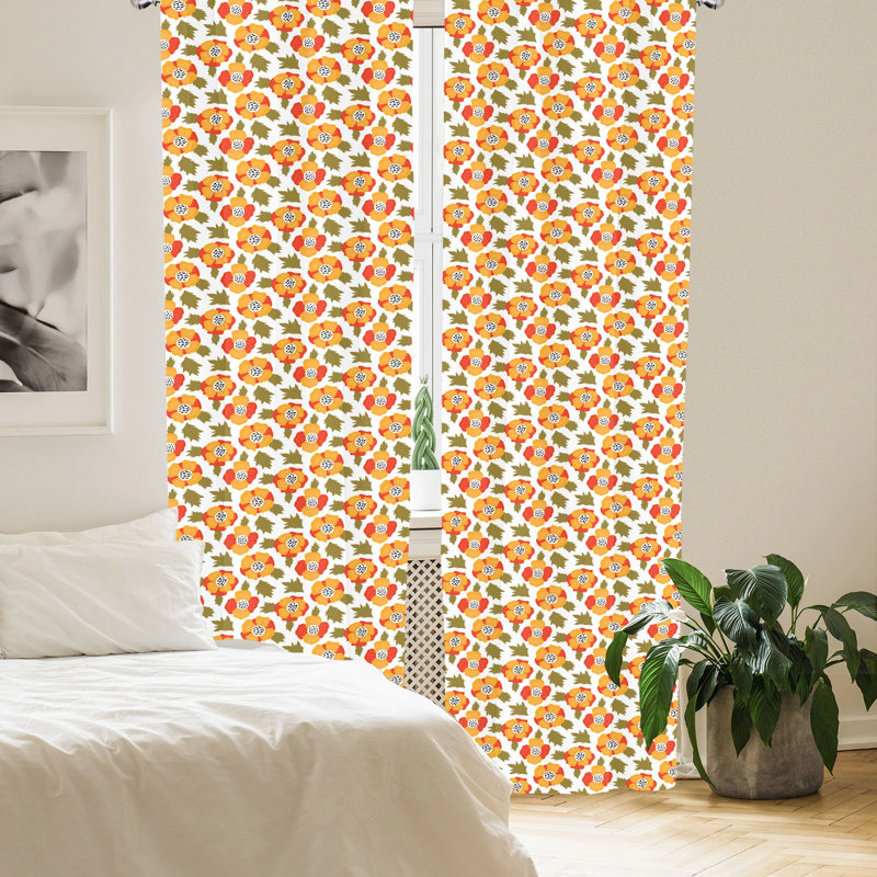 Panneau coulissant semi-diaphane avec passe-tringle Poppy, 28 po x 95 po