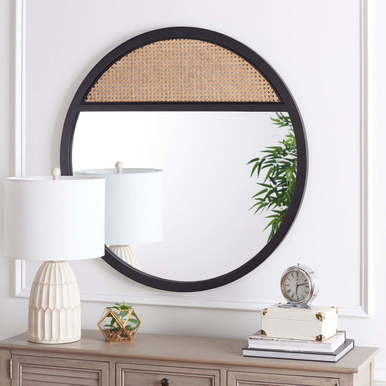 Karima 36" Accent Mirror, Black