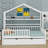 House Bed With Trundle And Shelf-714136070-714136068