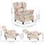 87.5cm Wide Glider Wing Chair Recliner