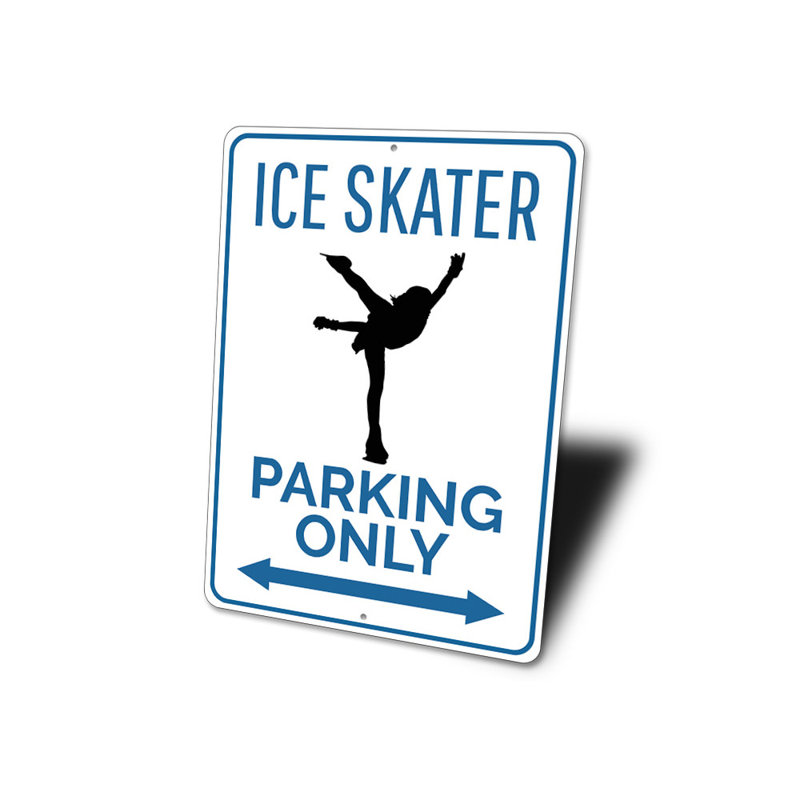 Plaque en aluminium pour le patin à glace, H 14 po x l 10 po x P 0,04 po
