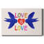 Toile tendue avec châssis «Love Loudly»