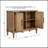 Woven Cane Accent Cabinet