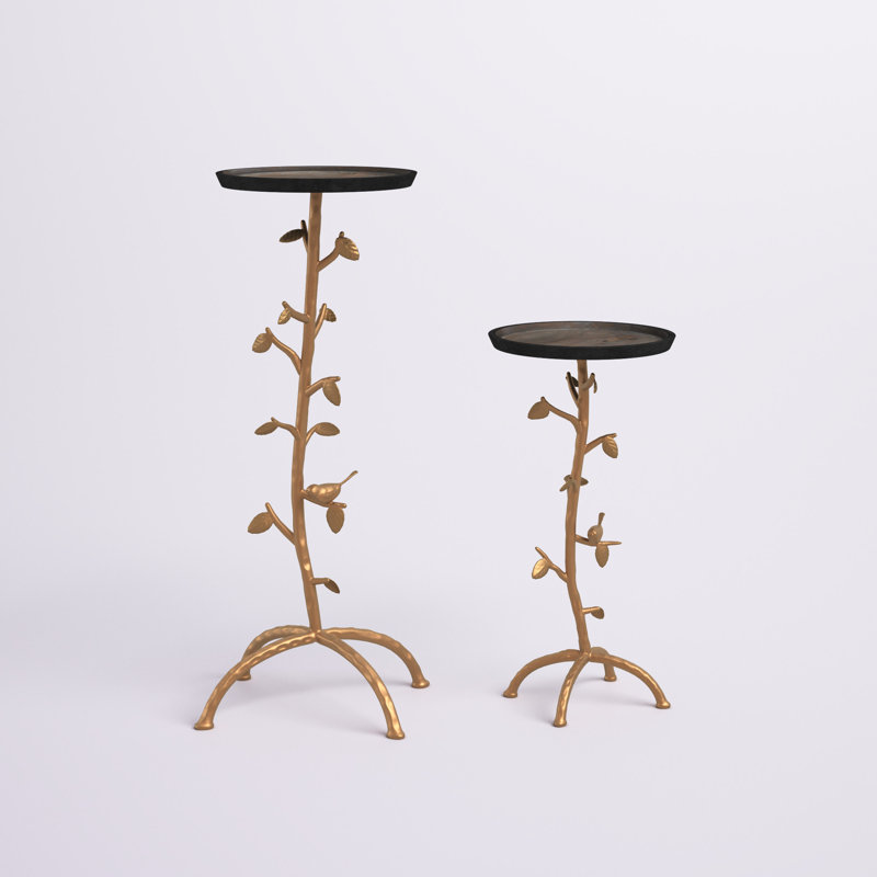 Houston Solid Wood Tray Top Nesting Tables