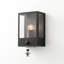 9" (22.9 cm) Motion Sensor Outdoor Wall Light, Black E27 Exterior Wall Sconce for Porch and Patio
