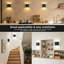 Appliques murales à piles avec télécommande, lampe murale à DEL à intensité variable, éclairage vers le bas sans fil pour le salon, la chambre à coucher et le couloir