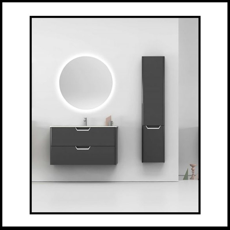 Ensemble de meuble-lavabo simple 40 po Finneytown, Anthracite