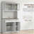 HOMCOM 71-inch high kitchen storage cabinet with microwave shelf, independent dining table cabinet with wall cabinet, 2 drawers, 5 doors, adjustable shelves and glass doors, white, suitable for kitchen, dining room