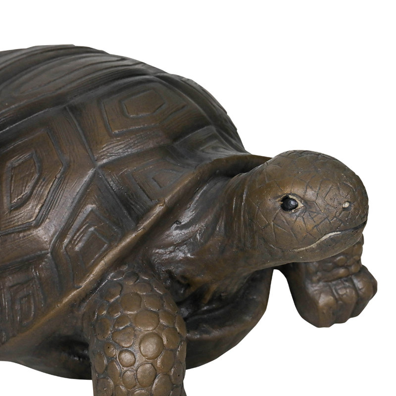 Statue de jardin tortue / tortue en béton armé en fibre de verre résistant aux intempéries