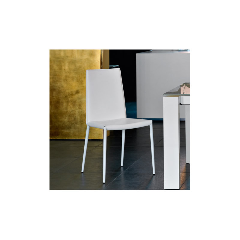 Boheme Upholstered Dining Chair, Matte Optic White