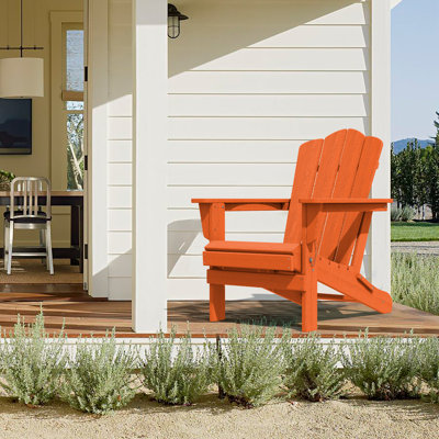 HDPE Foldable Steel Adirondack Chair
