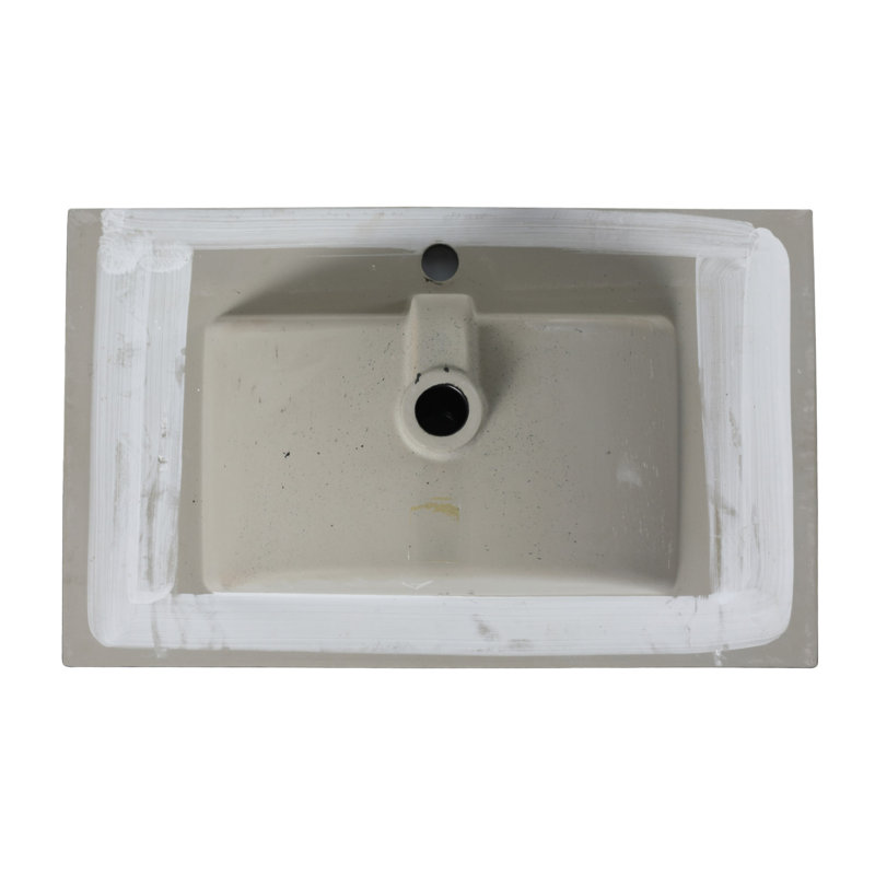 Dessus de meuble-lavabo en céramique 30 po, Noir