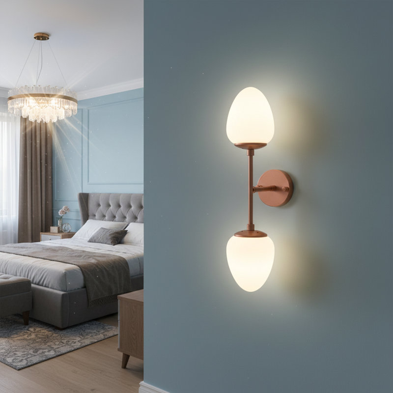 Elora 2-Light Armed Sconce, Copper