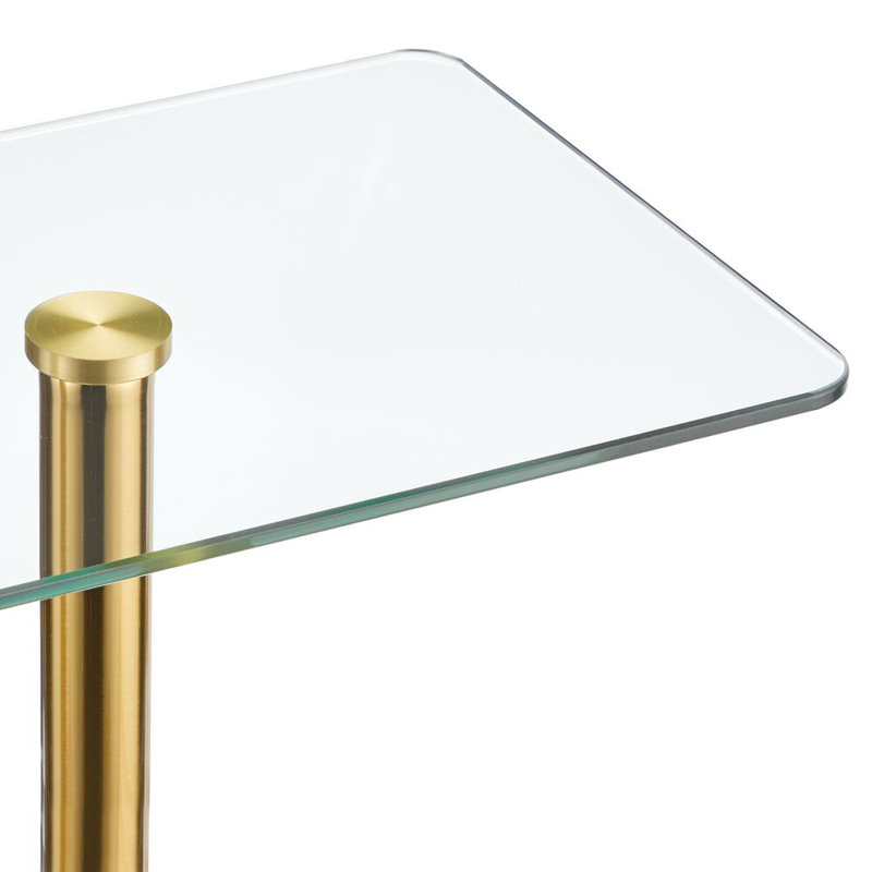 iDesign Pedestal Drink Table for Small Spaces
