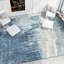 Tapis argenté et bleu noué à la main de haute qualité-107130760