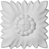 Applique en forme de rosette Daniela H 3 3/8 po x l 3 3/8 po x P 5/8 po