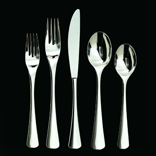 Ginkgo Mariko Stainless Steel Flatware Set - Service for 4