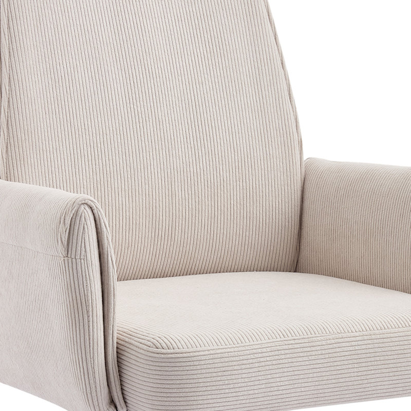 Chaise de bureau Vena, Noir, Blanc