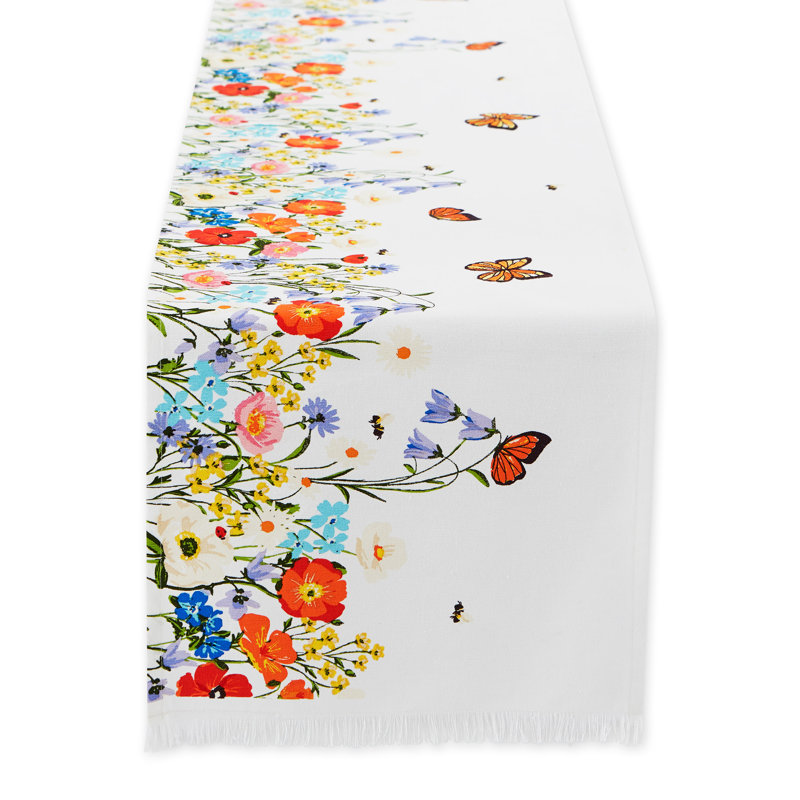 Chaelyn Runner No Pattern Cotton Table Runnner