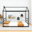 Grand lit plateforme grand avec toit-594671957-594671958