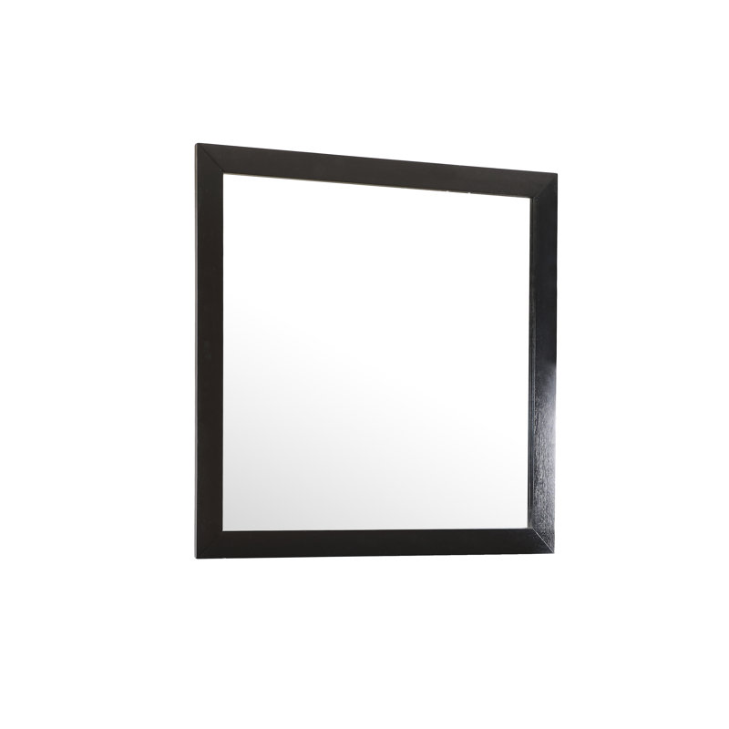 Burlington 41"L x 41"H Mirror, Black, Black