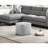 Square Pouf Chenille Fabric Upholstery Ottoman Footstool Floor Pouf Bean Bag Chair Sitting Pouf