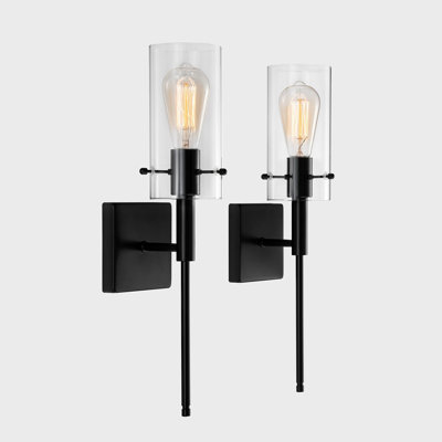 Iron Dimmable Wall Sconce Set