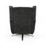 Fauteuil à oreilles pivotant en polyester de 29,5 po de largeur Bilow-311242205