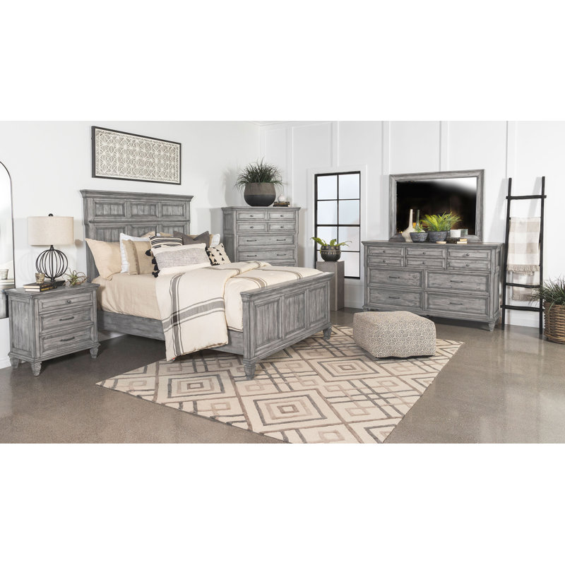 Miroir de commode Damarrea, Gris