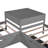 L-shaped Platform Bed with Trundle and Drawers Linked with built-in Desk-85015934