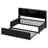 Metal Daybed With Trundle, Storage Shelves And USB Ports-535600378