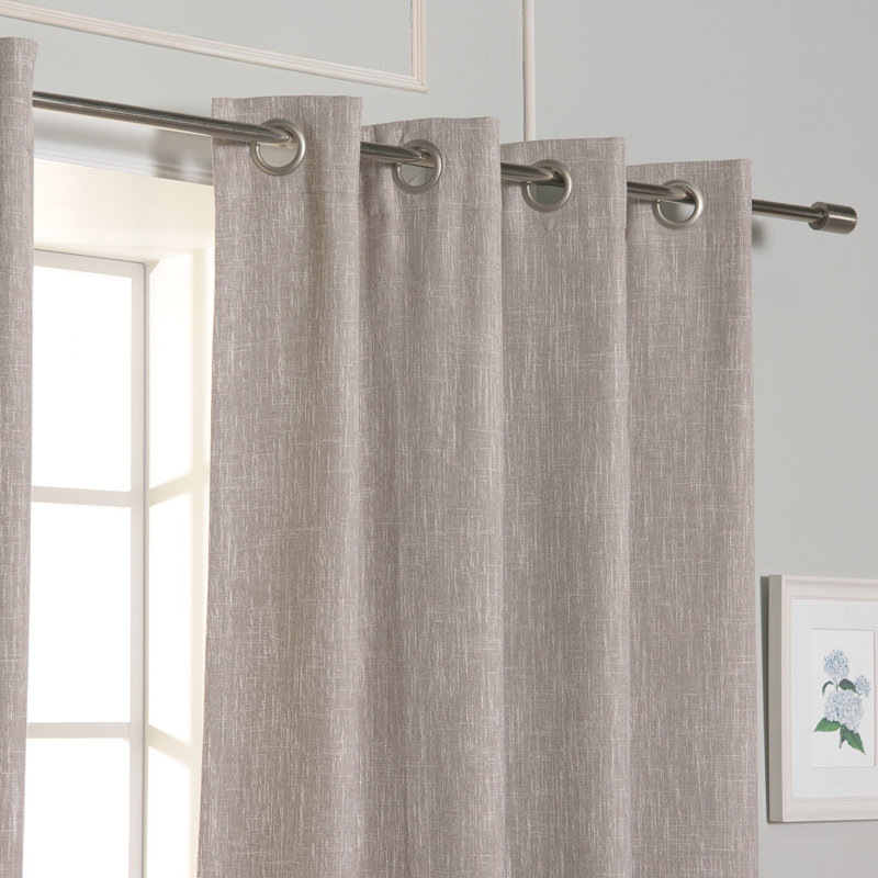 Paire de rideaux occultant Blinni, Naturel, L 52 po x L 84 po
